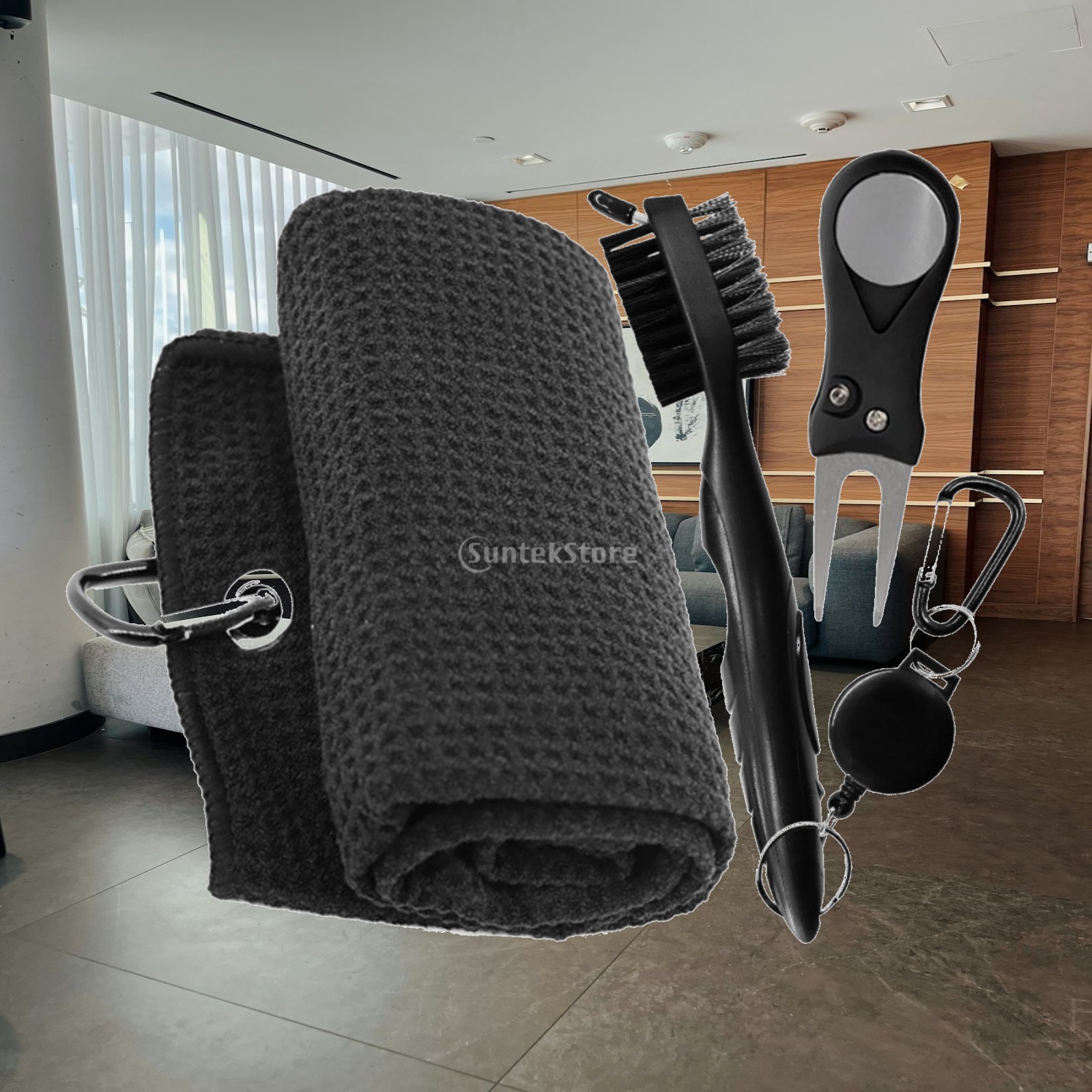 Golf Club Cleaning Brush Porta - Golf Towel Waffle review and price
