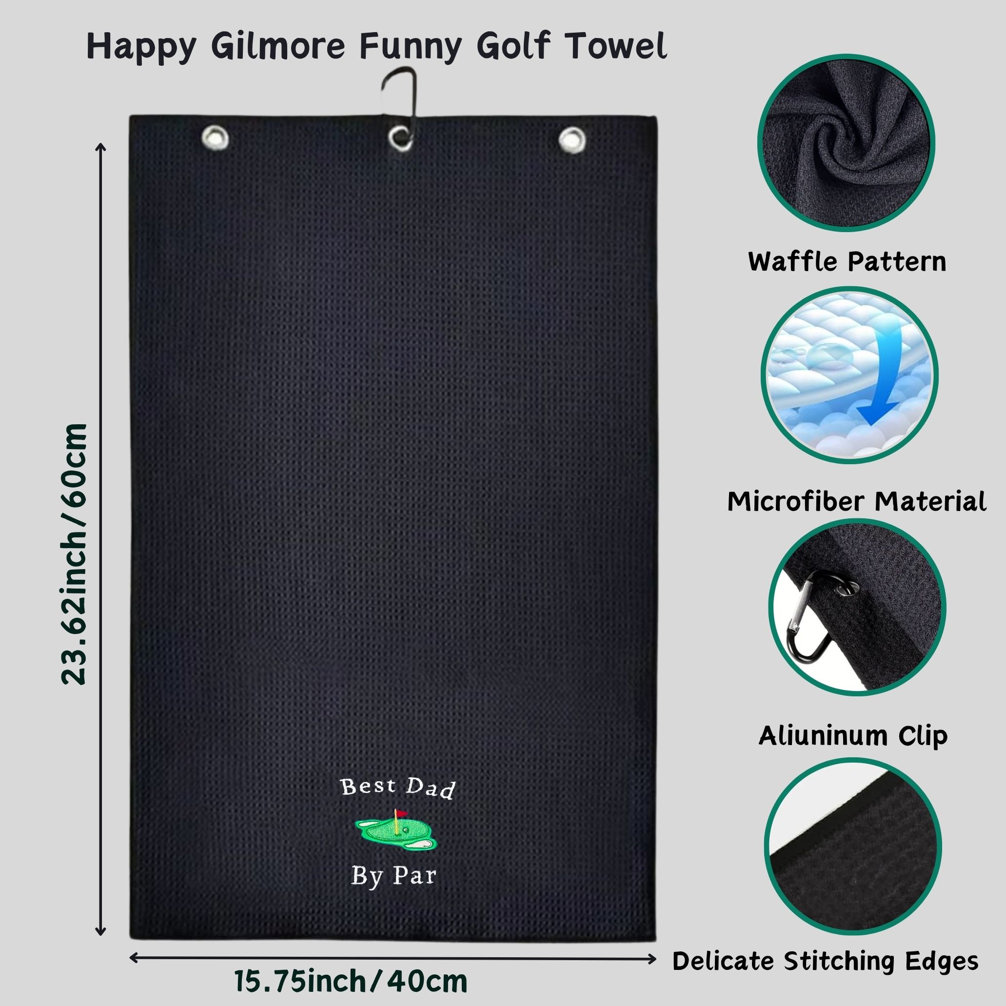 Best Dad Microfiber Premium Go - Golf Towel Waffle review and price